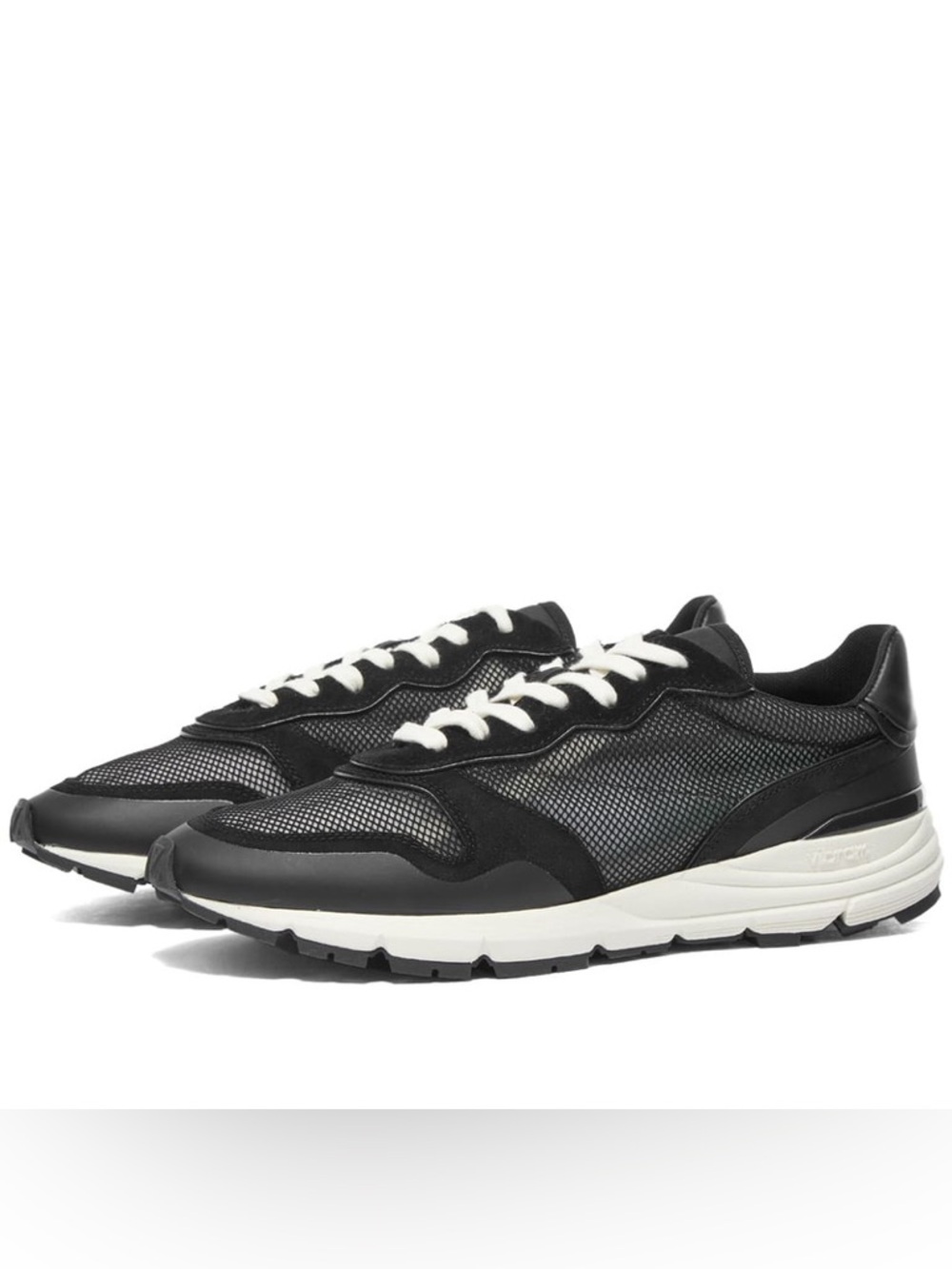 John Elliott Men's Edition One Runner Sneakers in Black/Ivory